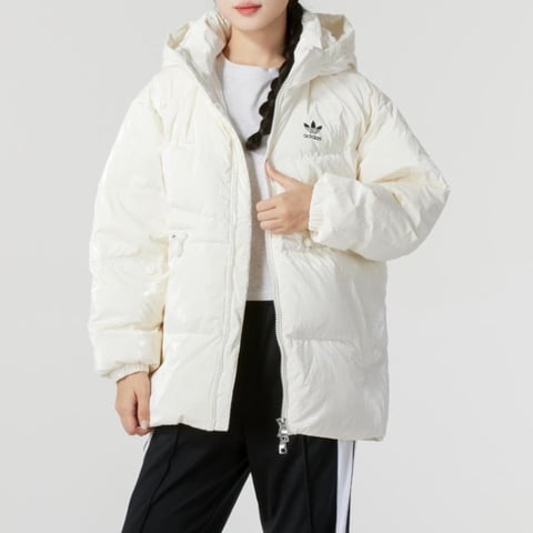 아디다스 WMTR 다운 화이트 여성 패딩