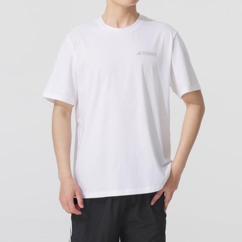 아디다스 MT POLYGIENE 남성 화이트 반팔