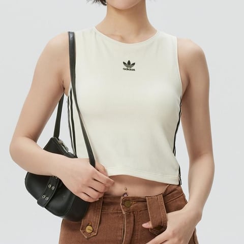 아디다스 오리지널 나시 크롭 탑 민소매