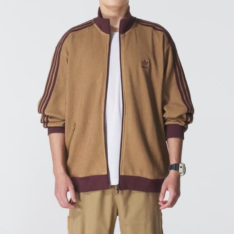 아디다스 KNIT TRACK TOP 샌드브라운 남성