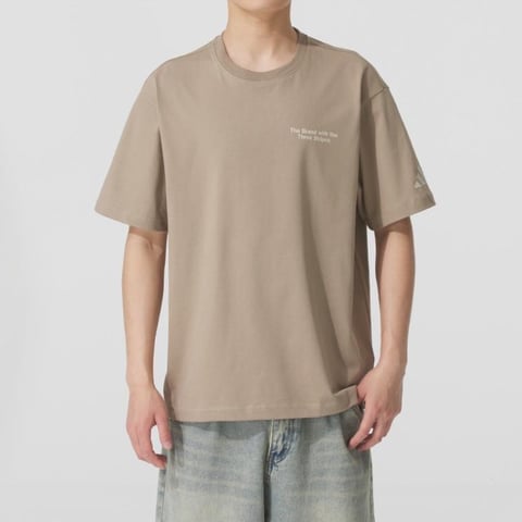아디다스 GFX TEE2 화이트 남성 티셔츠