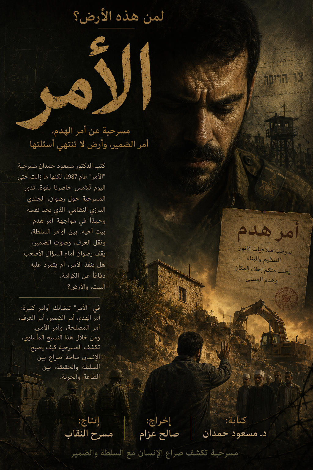 لمن هذه الأرض؟؟؟... ومسرحية "الأمر" ما زالت مستمرة!!!!