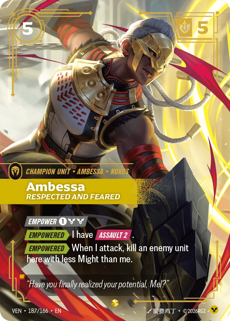 Ambessa, Respected and Feared