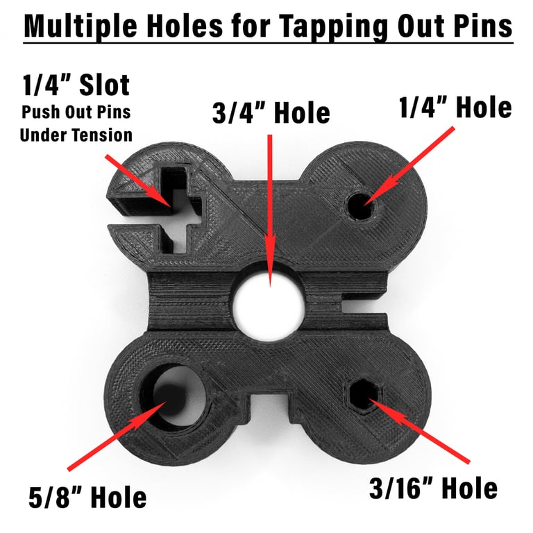 Gunsmith Bench Block Hole Sizes