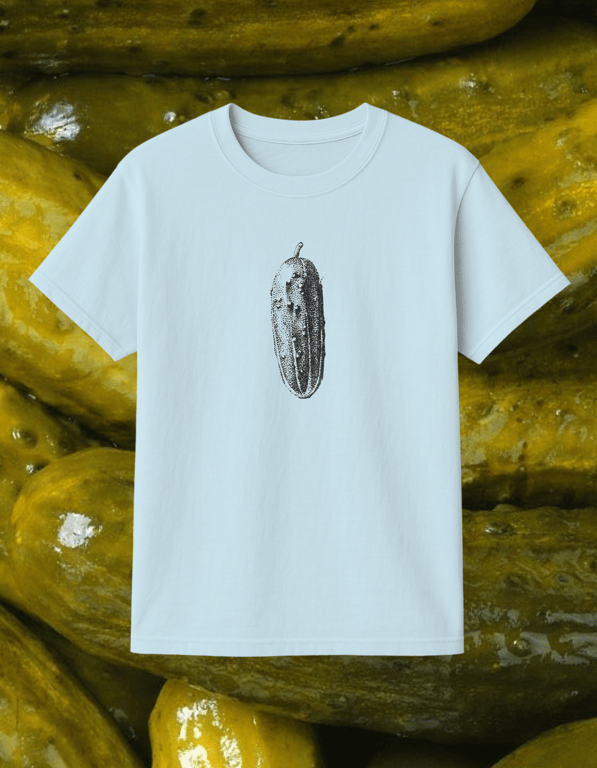 Pickle print t-shirt