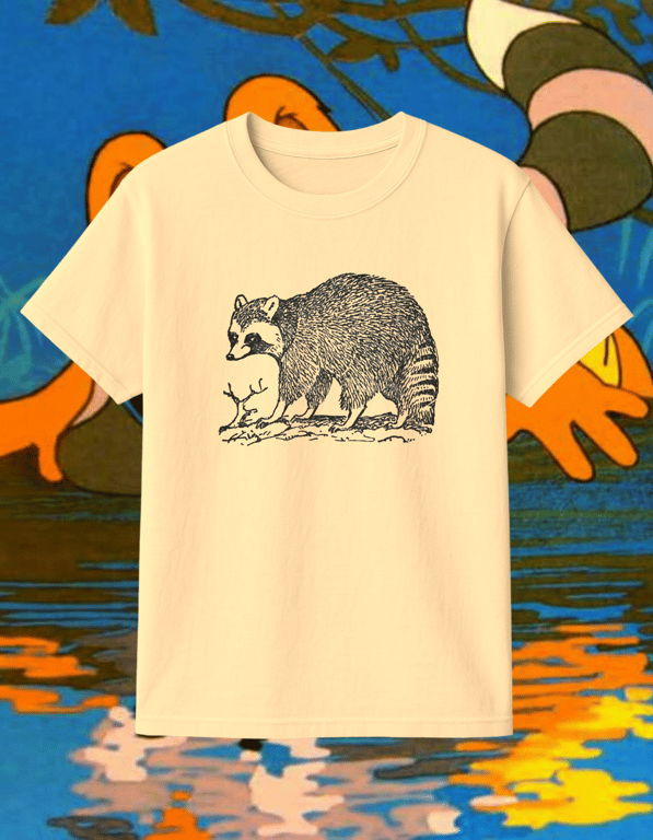 Racoon print t-shirt
