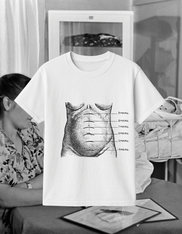 Beremennost print t-shirt