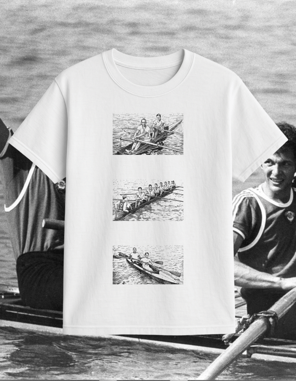 Rowing print t-shirt