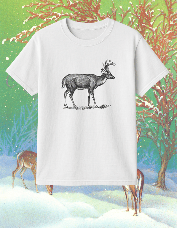 Virginian Deer print t-shirt
