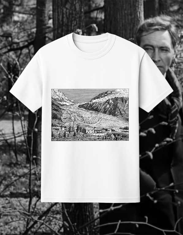 Alps print t-shirt