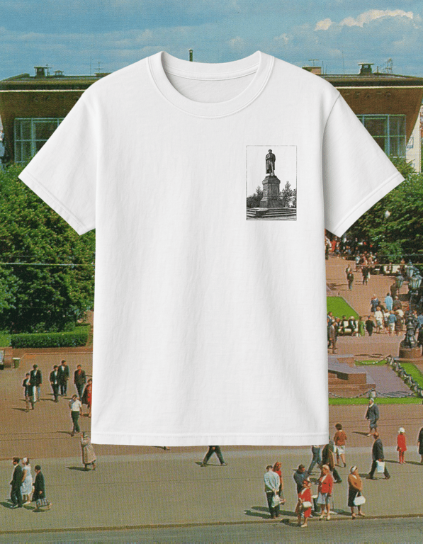 Pushkin print t-shirt