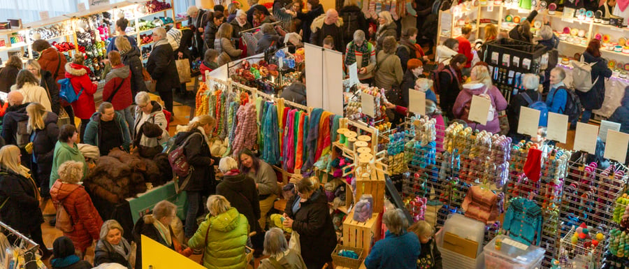 Ein Pärchen auf dem Wolle Festival