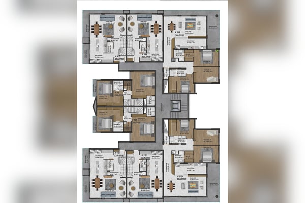 Basement or rooftop floor plan highlighting additional storage, entertainment rooms, or outdoor lounging areas.
