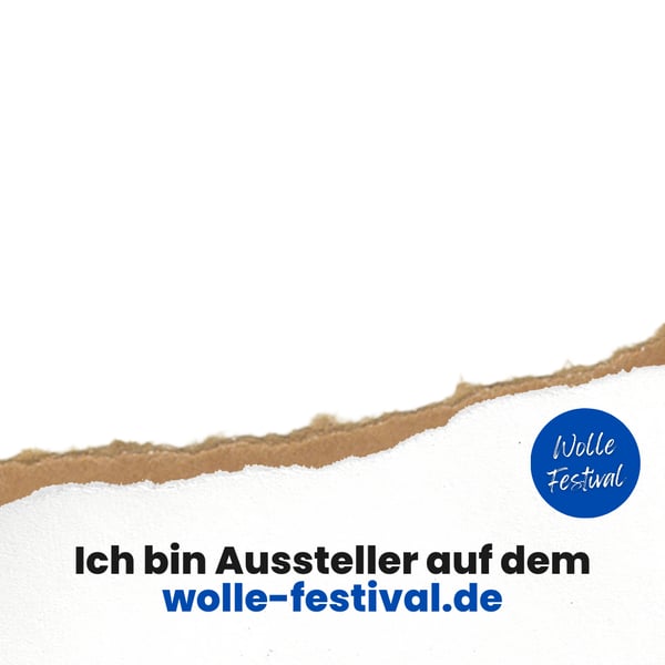 Ein Template für Social Media mit Inspirationen vom Wolle-Festival für Strick- und Häkelbegeisterte