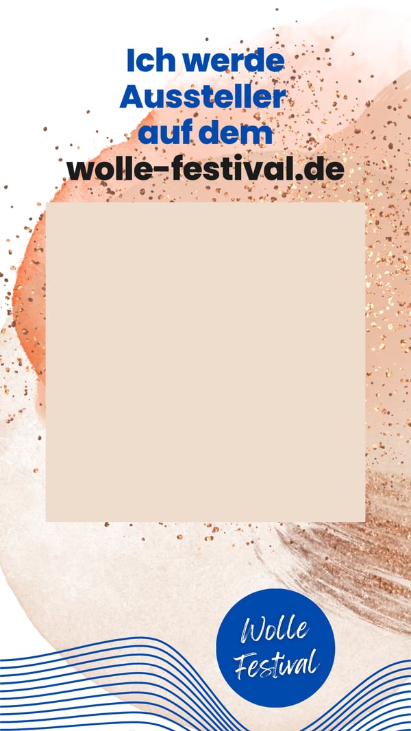 Ein Template für Social Media mit bunten Häkelideen für dein nächstes Wollprojekt