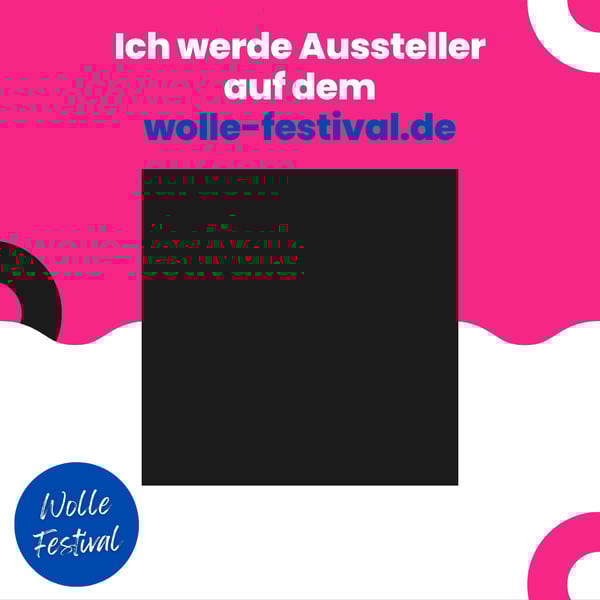 Ein Template für Social Media mit kreativen Strickmustern aus hochwertiger Wolle