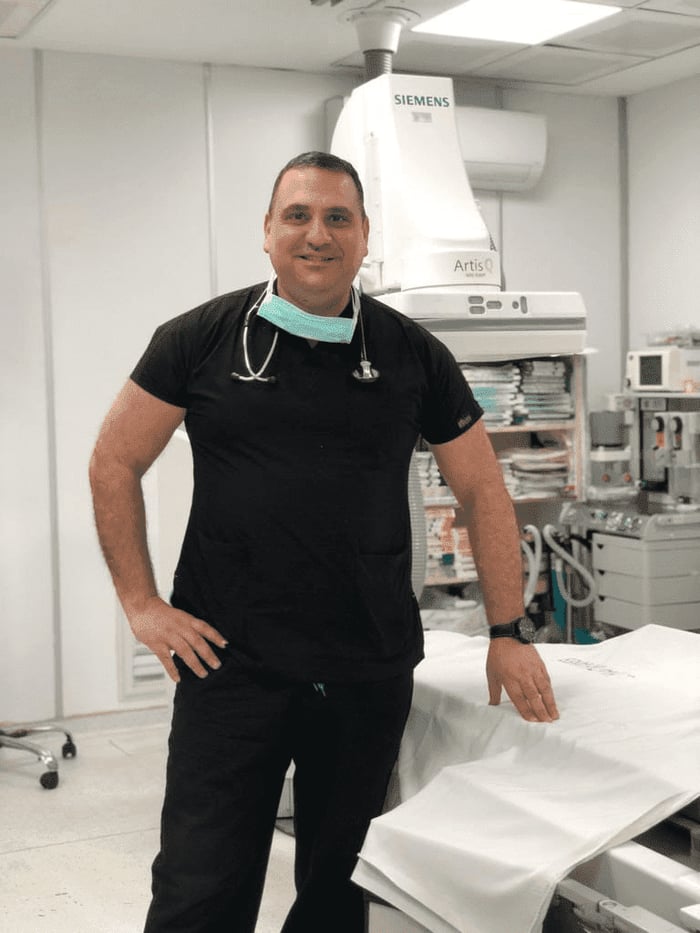 Illustration of an international healthcare professional reviewing North Cyprus' medical system, emphasizing high standards, accessibility, and patient-centered care.