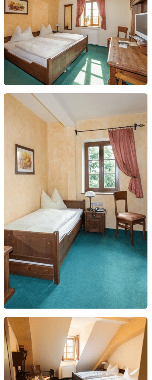 Various tastefully furnished rooms in the hotel Bad Düben – hotel Bad Düben
