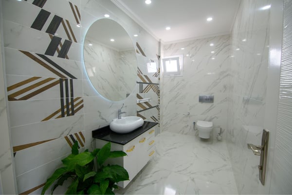 Master bathroom offering indulgent finishes and spa-inspired elegance in every design detail.