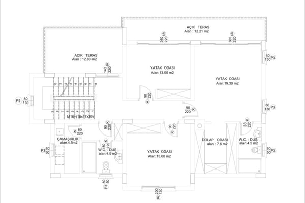 Site layout of multi-unit development with private gardens, pools, and shared green spaces.