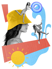 Illustration depicting a foreign resident engaging with the North Cyprus community by attending cultural festivals, joining workshops, and participating in environmental and social initiatives. The visual highlights opportunities for networking with locals, digital nomads, and expatriates to build lasting relationships.