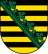 Drewniany relief herbu Dębiny w recepcji Burgschänke — Dębina