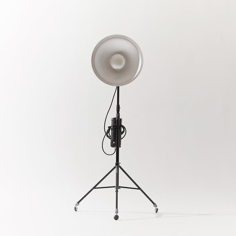 Beauty Dish White & Silver