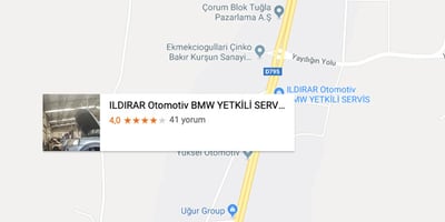 Borusan Oto Çorum Ildırar Otomotiv -Land Rover Yetkili Servis İletişim