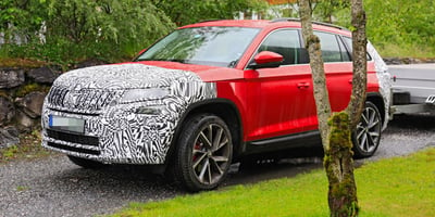 Skoda Kodiaq RS Kırmızı Gövde Renk İle Görüntülendi