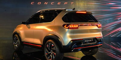 2020 Kia Sonet Crossover Örtüsünü Kaldırdı