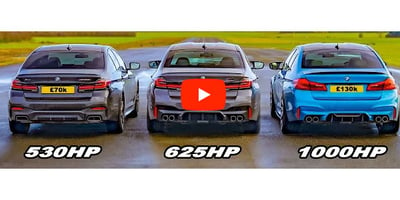BMW M550i, M5 Competition' a Karşı (Video)