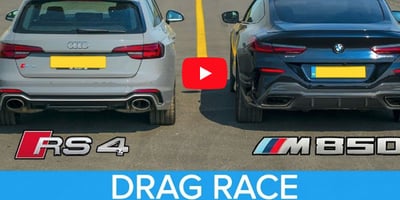 BMW M850i ile Audi RS4 Aynı Pistte Yarıştı [video]
