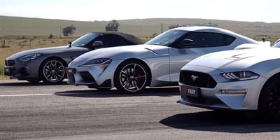 Toyota Supra, BMW Z4 ve Ford Mustang GT Aynı Pistte 2019-09-23