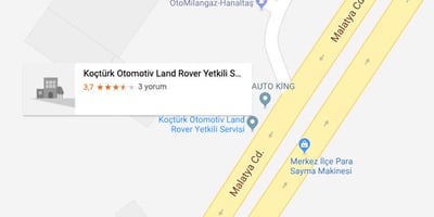 Borusan Oto Elazığ Koçtürk Otomotiv-Land Rover Yetkili Servis İletişim