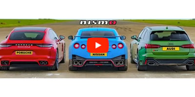 Nissan GT-R, Porsche Panamera ve Audi RS6 Yarış Videosu