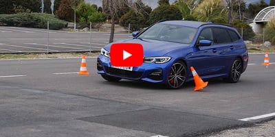 BMW 3 Serisi Touring Geyik Testi /video