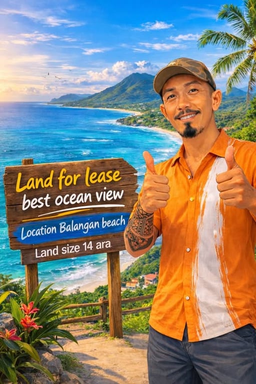 Land for Rent – Balangan – Unobstructed Views