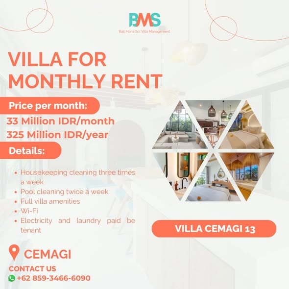 2BR Villa – Cemagi – Tropical Hideaway