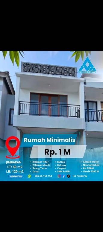 2BR Semi Villa – Jimbaran – Not Furnished