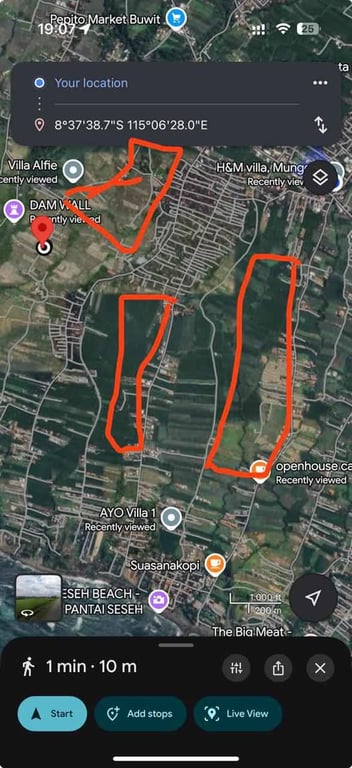 Leasehold Land – Badung – Beachside