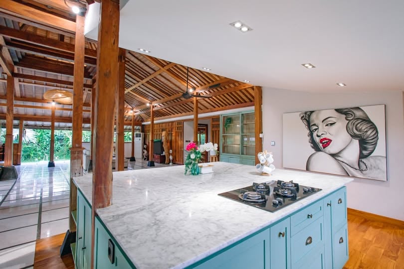 4BR Villa – Pantai Nyanti – Rice field view