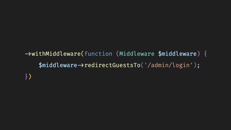 How to customize middleware in Laravel 11+