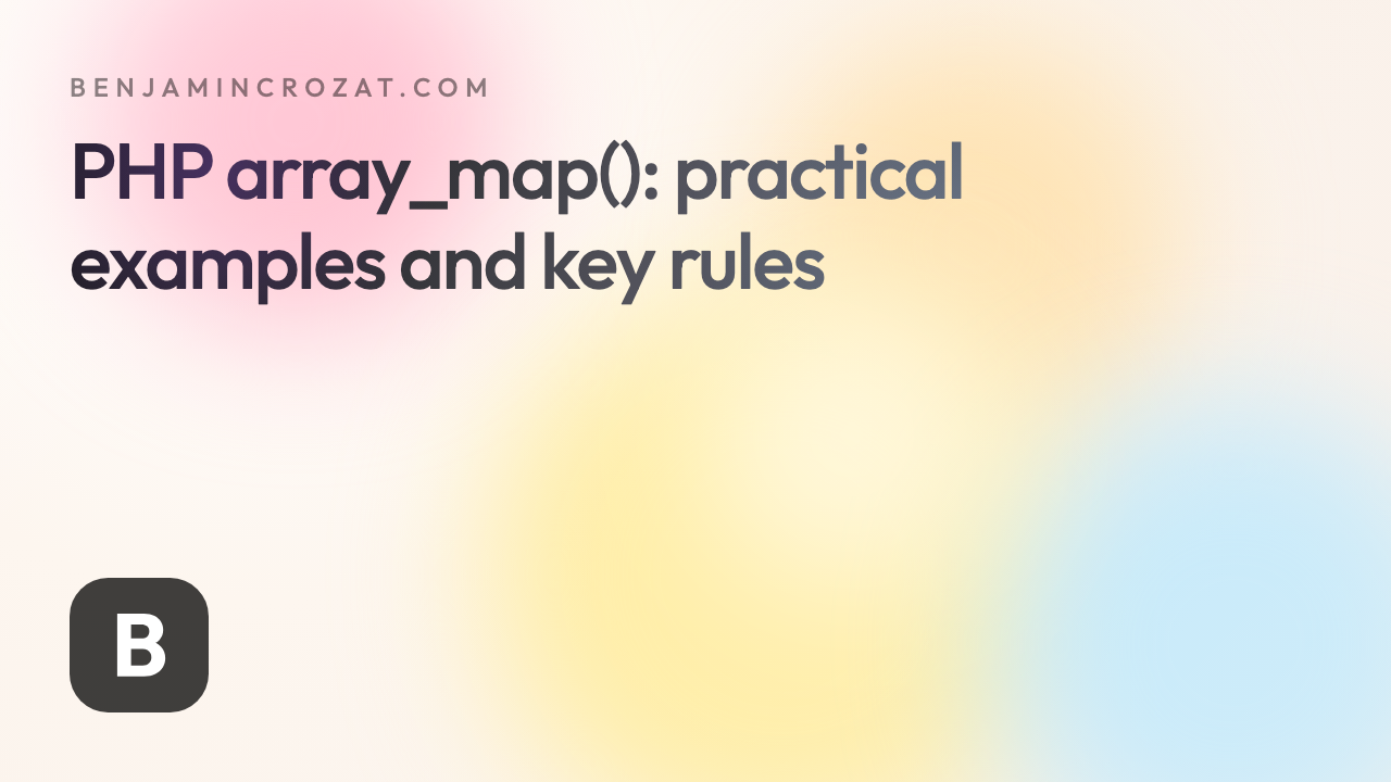 PHP array_map(): practical examples and key rules