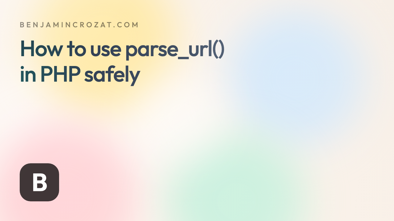 How to use parse_url() in PHP safely
