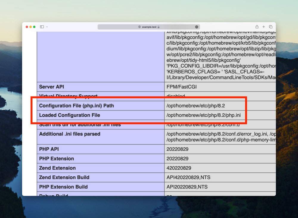 php.ini location: how to find the active file