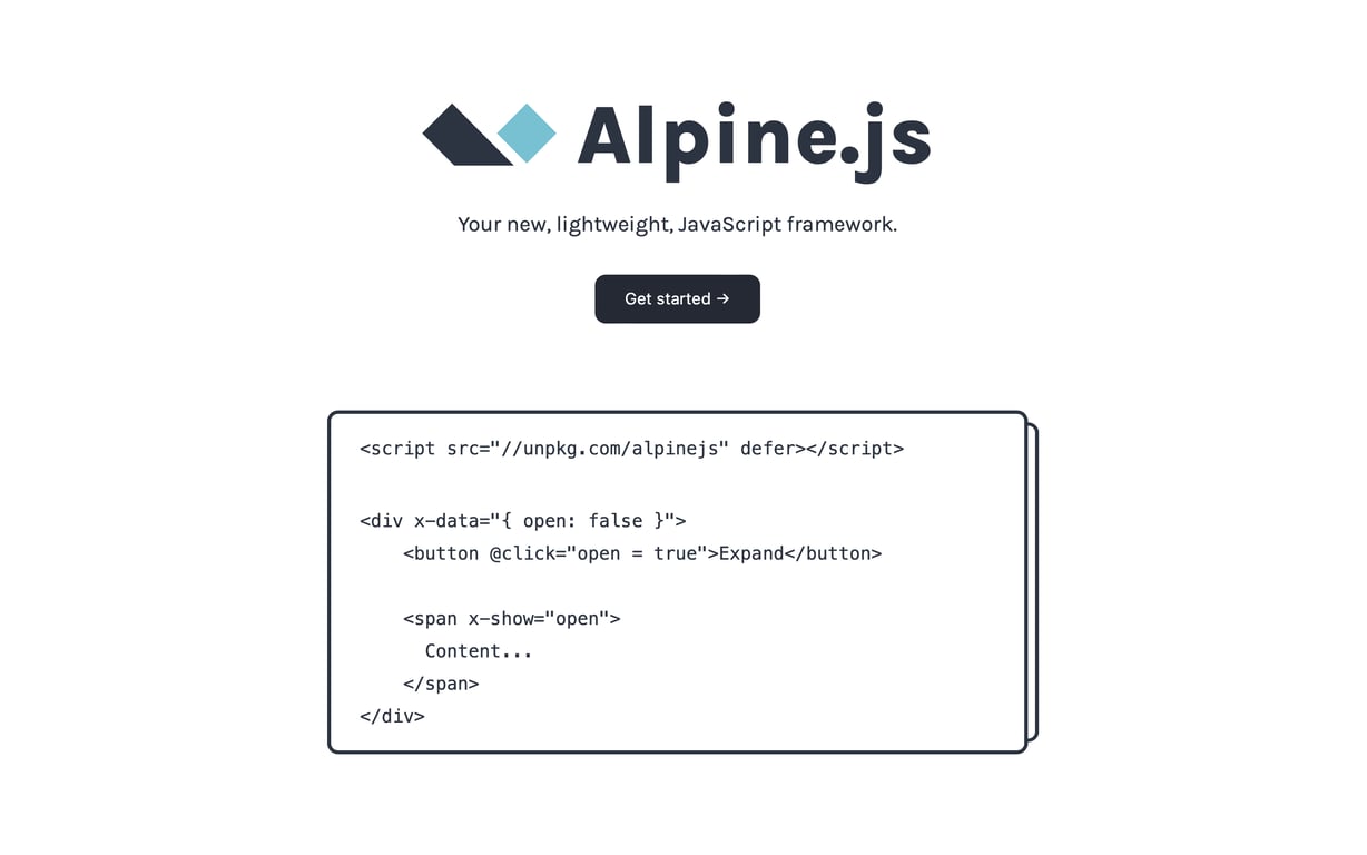 Alpine.js: a lightweight framework for productive developers