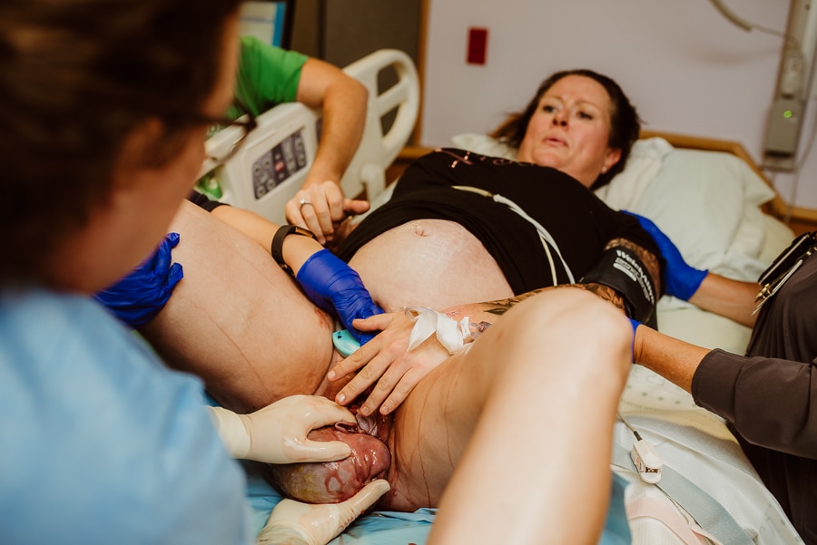 Mayo Regional Hospital Birth Photography Labor Deliver Baby Newborn