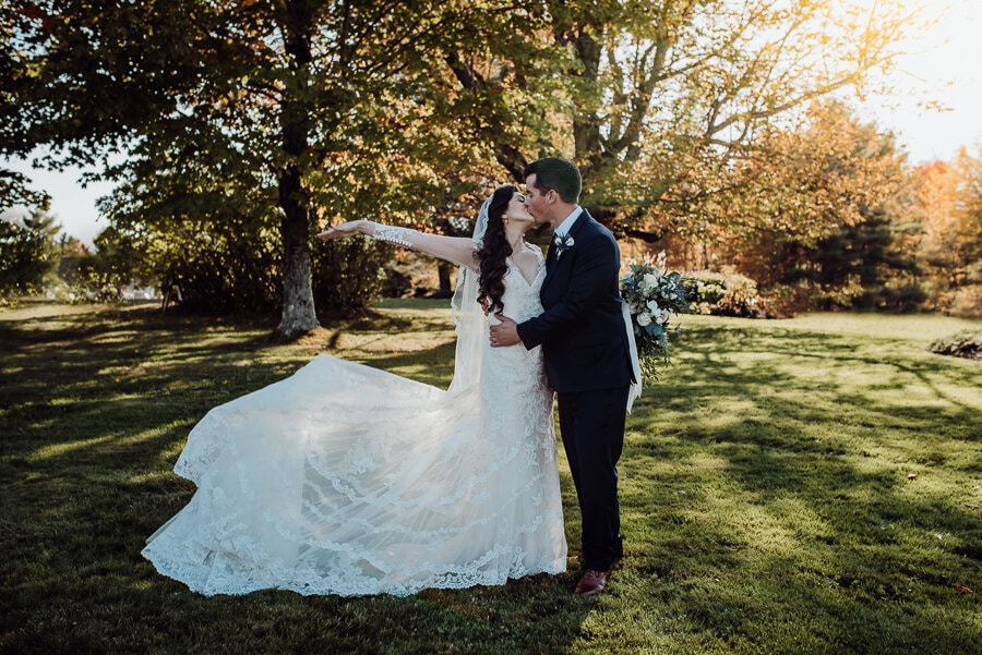 Fall Maine wedding photography
