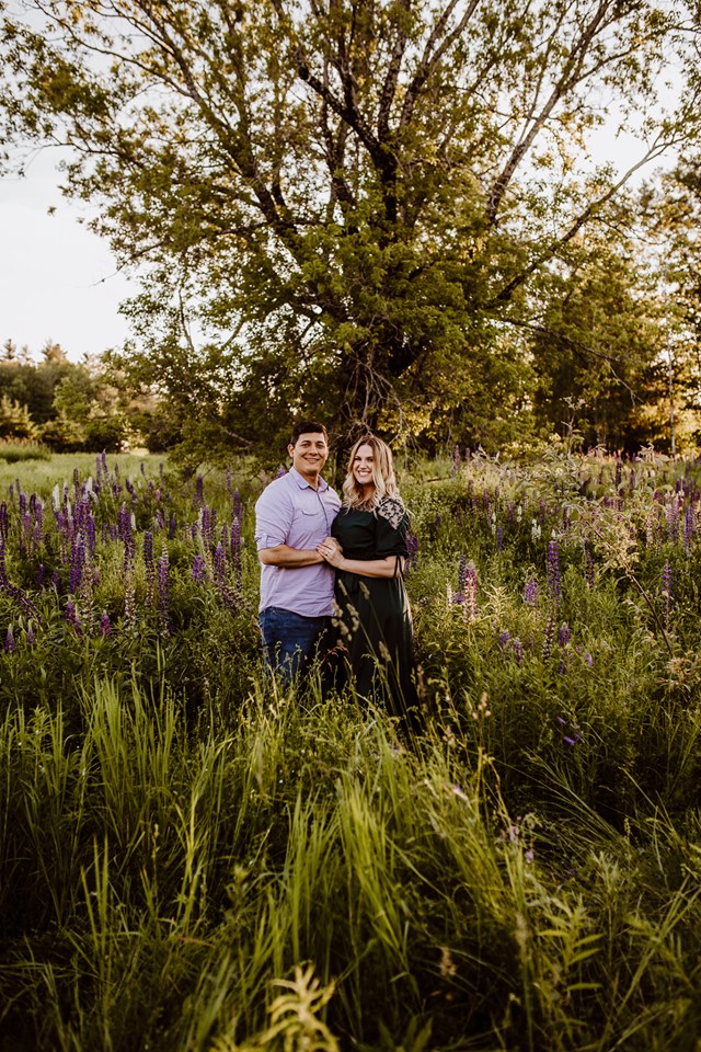 Lupine Photography Maine Family Sunset Dress Purple Boy Sun Flare