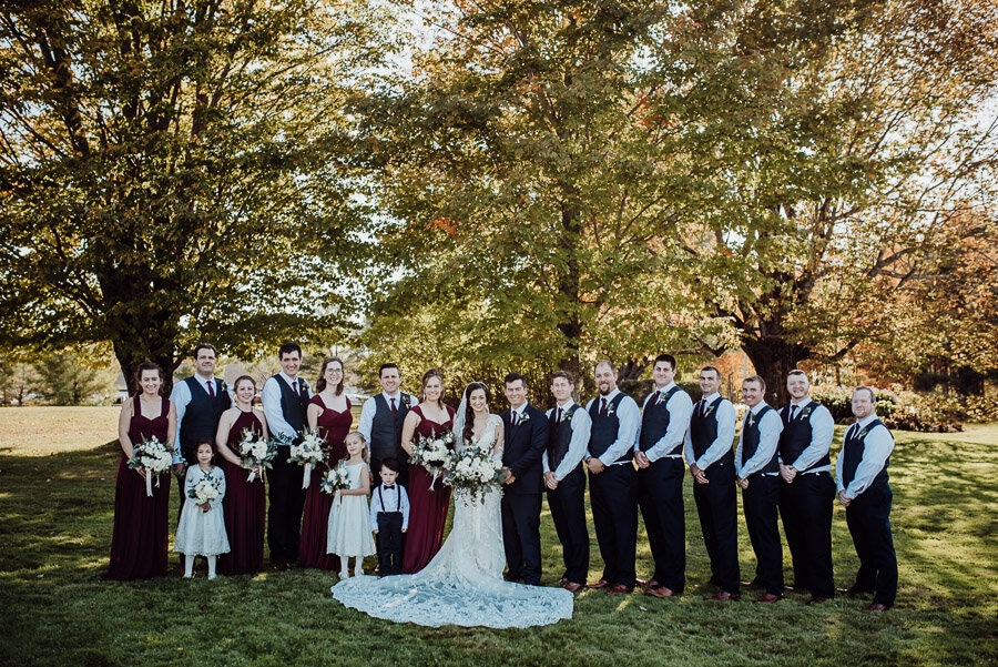 Maine Wedding bridal party